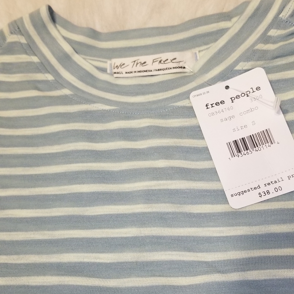FREE PEOPLE We The Free Night Sky Stripe Tee - Picture 9 of 14